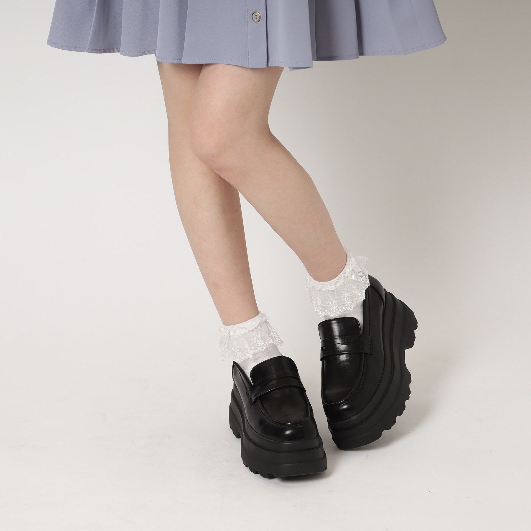 csT&P「厚底2段ソールローファーパンプス」|パンプス|