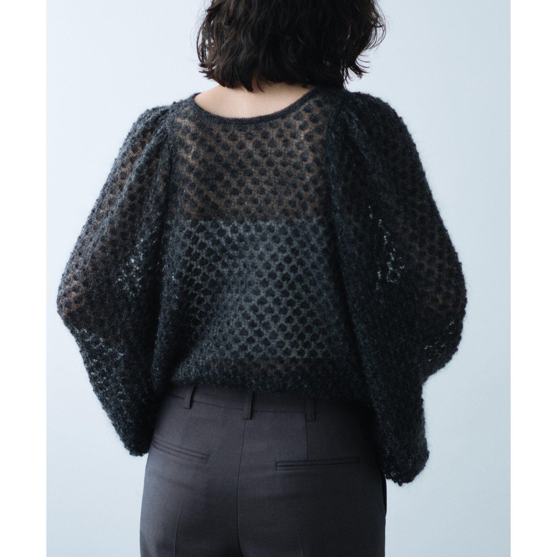 CODE A「2way sheer mohair pullover」|ニット・セーター|