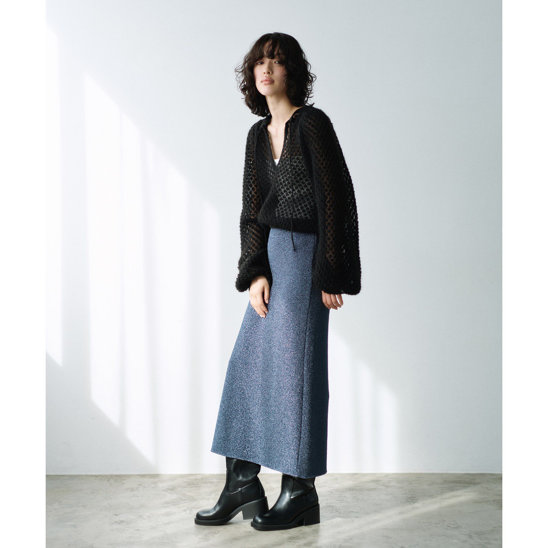 CODE A「2way sheer mohair pullover」|ニット・セーター|