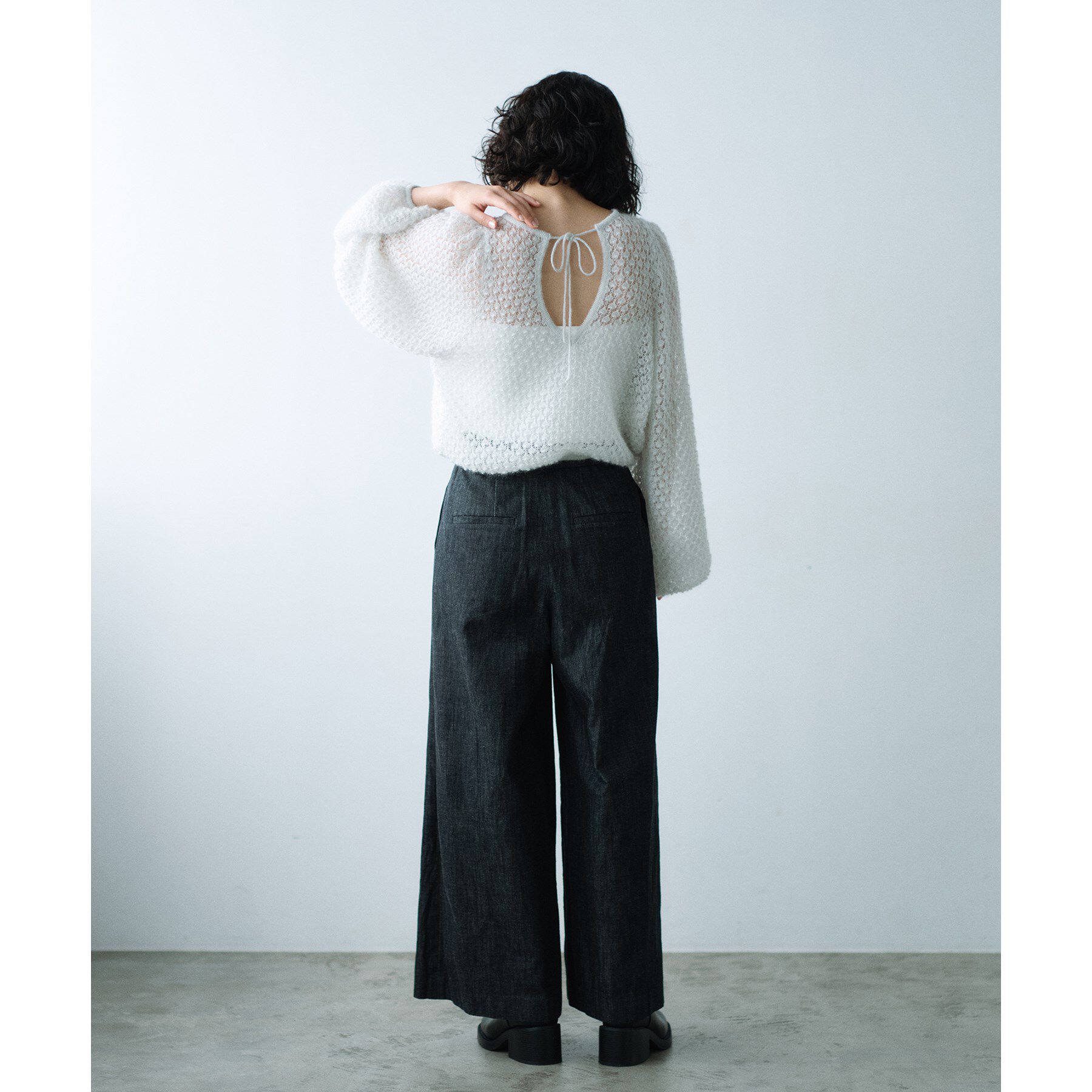 CODE A「2way sheer mohair pullover」|ニット・セーター|