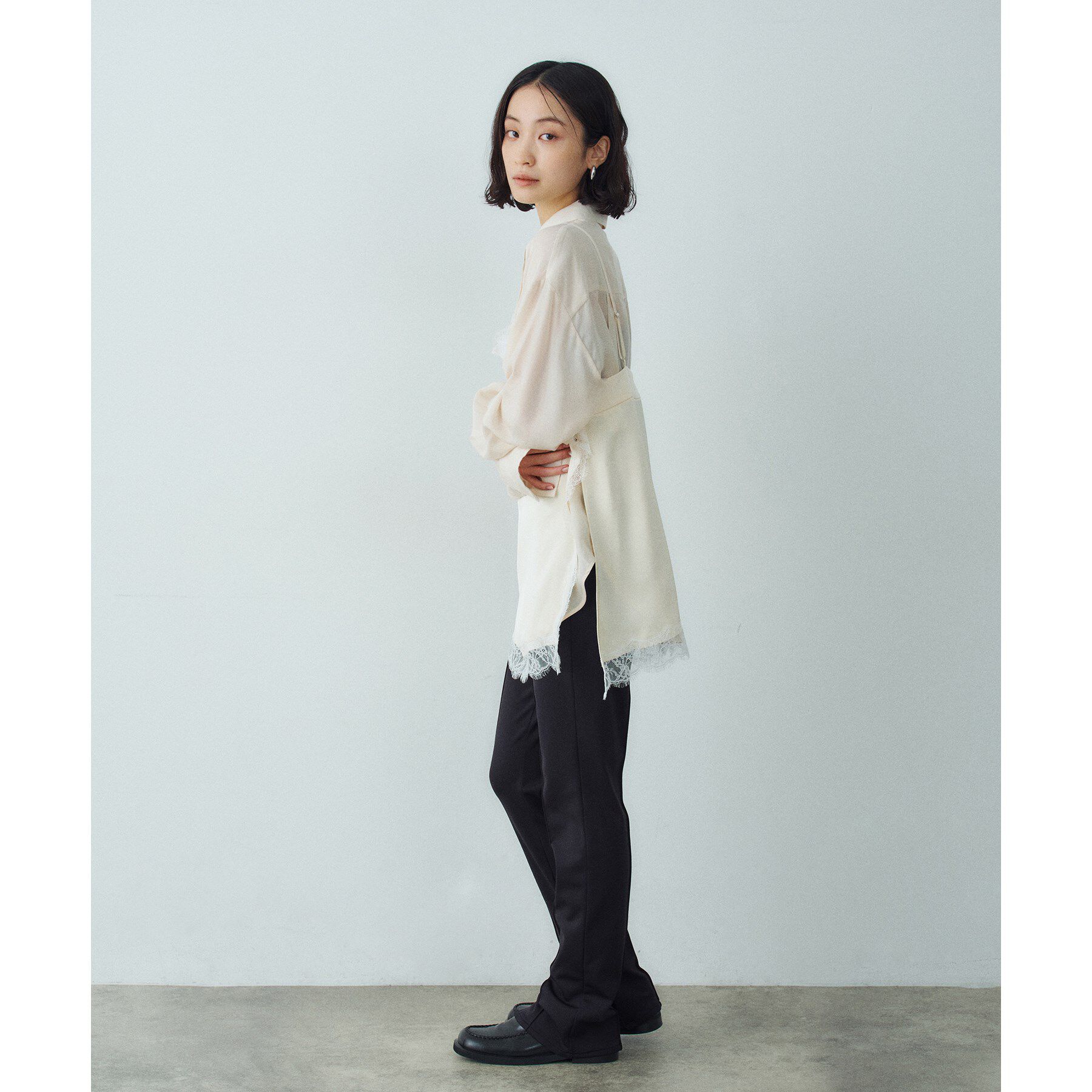 CODE A「lingerie mood lace cami」|シャツ・ブラウス|