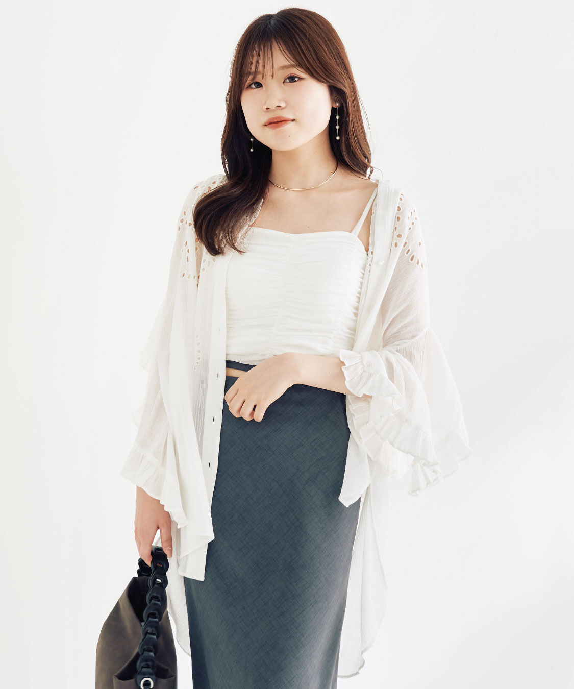 COCO DEAL「ギャザーチュールバンドゥブラトップ」|インナー|