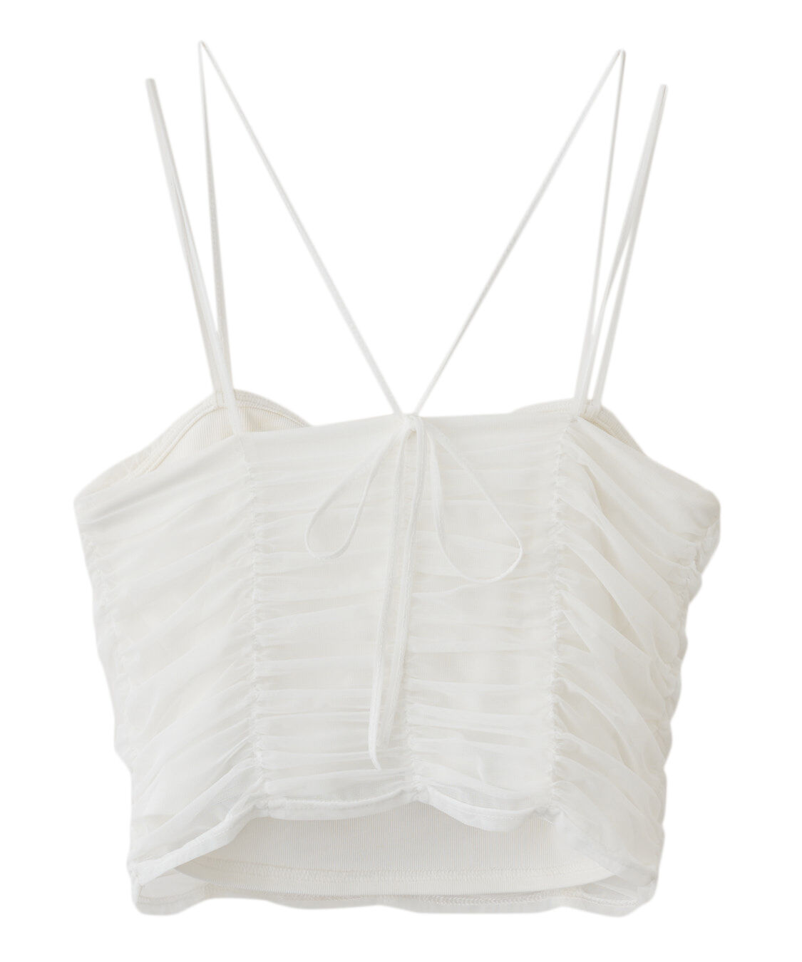 COCO DEAL「ギャザーチュールバンドゥブラトップ」|インナー|