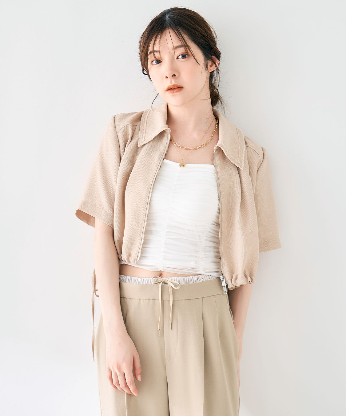 COCO DEAL「ギャザーチュールバンドゥブラトップ」|インナー|