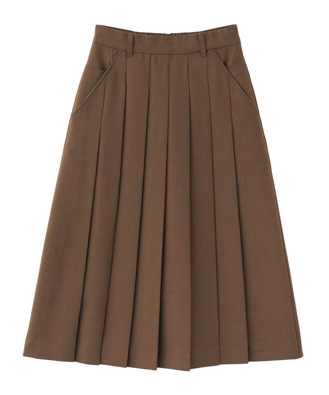 COCO DEAL「ミディ丈プリーツスカート」|スカート|ブラウン