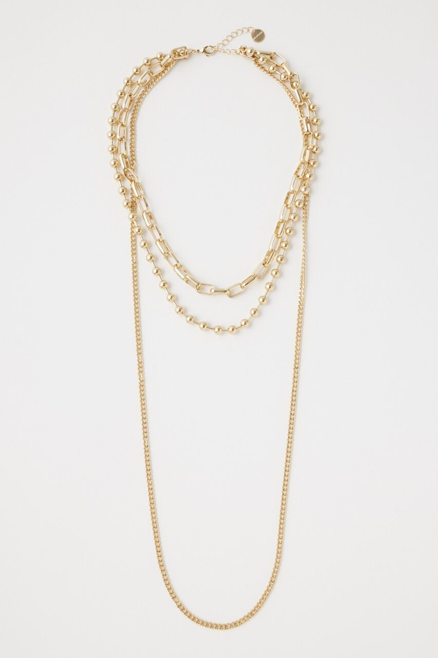 MOUSSY「CHAIN ネックレスセット」|ネックレス|GLD