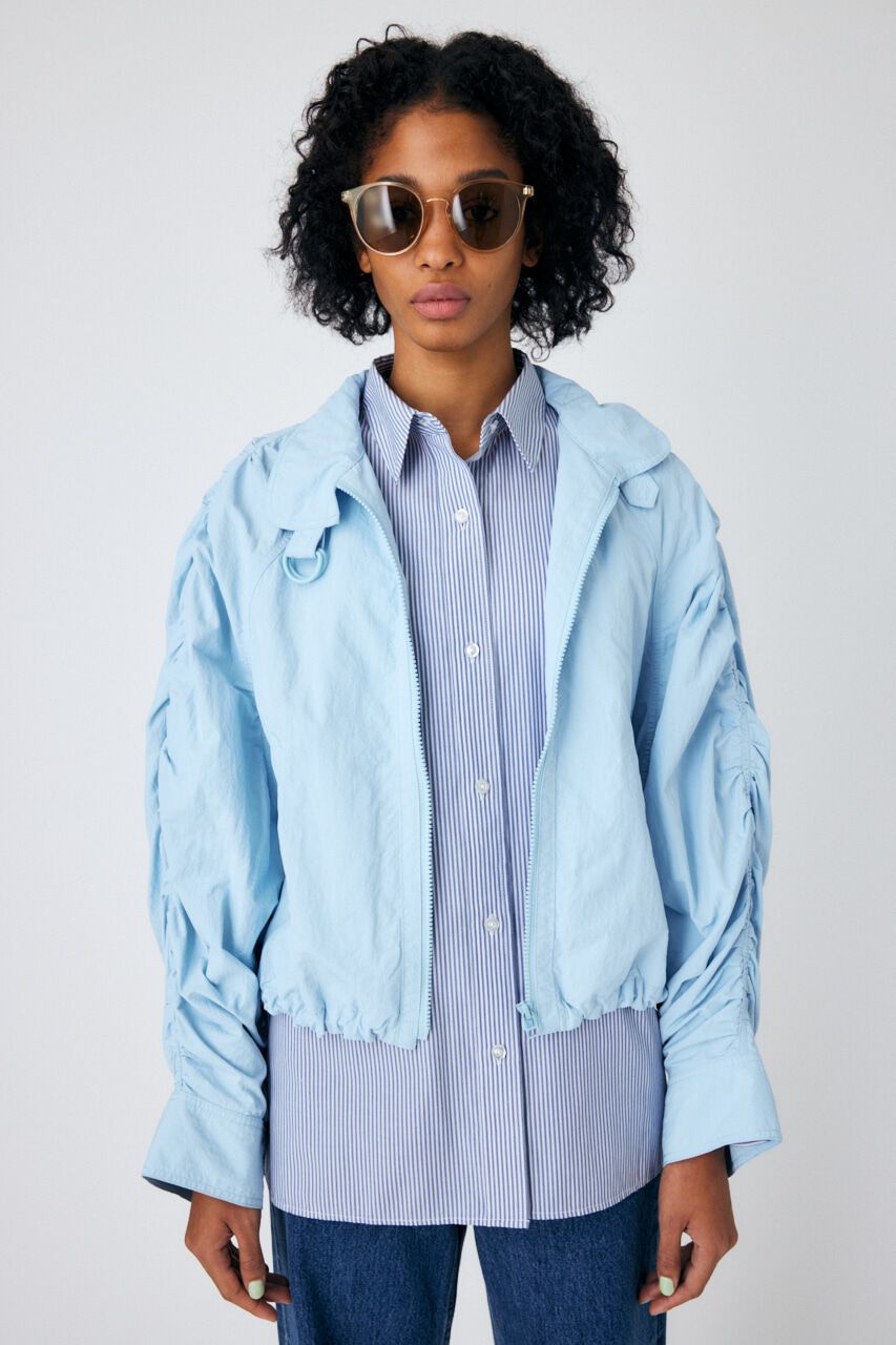 MOUSSY「GATHER BALLOON ジャケット」|その他|L/BLU1