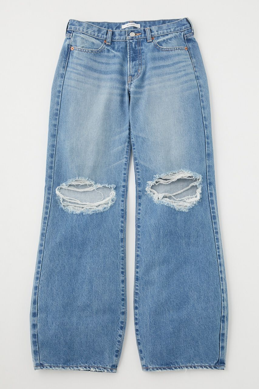 MOUSSY「LOW RISE WIDE FLARE」|デニム|