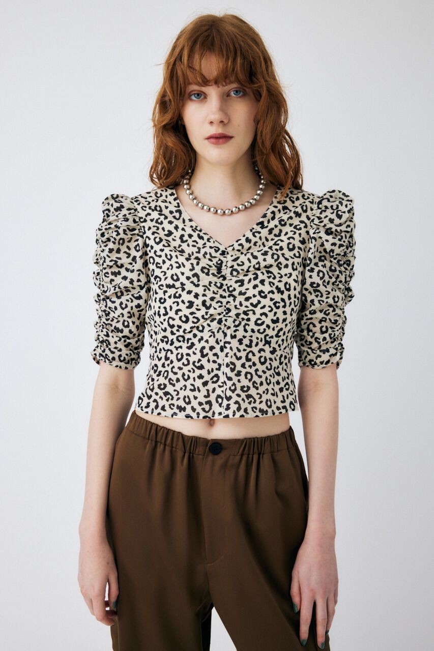 MOUSSY「GATHER SLEEVE ブラウス」|シャツ・ブラウス|