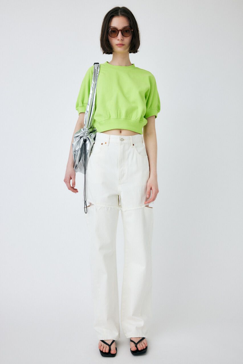 MOUSSY「CROPPED スウェット」|Tシャツ・カットソー|YEL