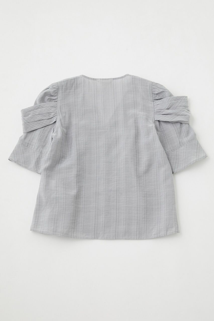 MOUSSY「DRAPE SLEEVE SHEER ブラウス」|シャツ・ブラウス|