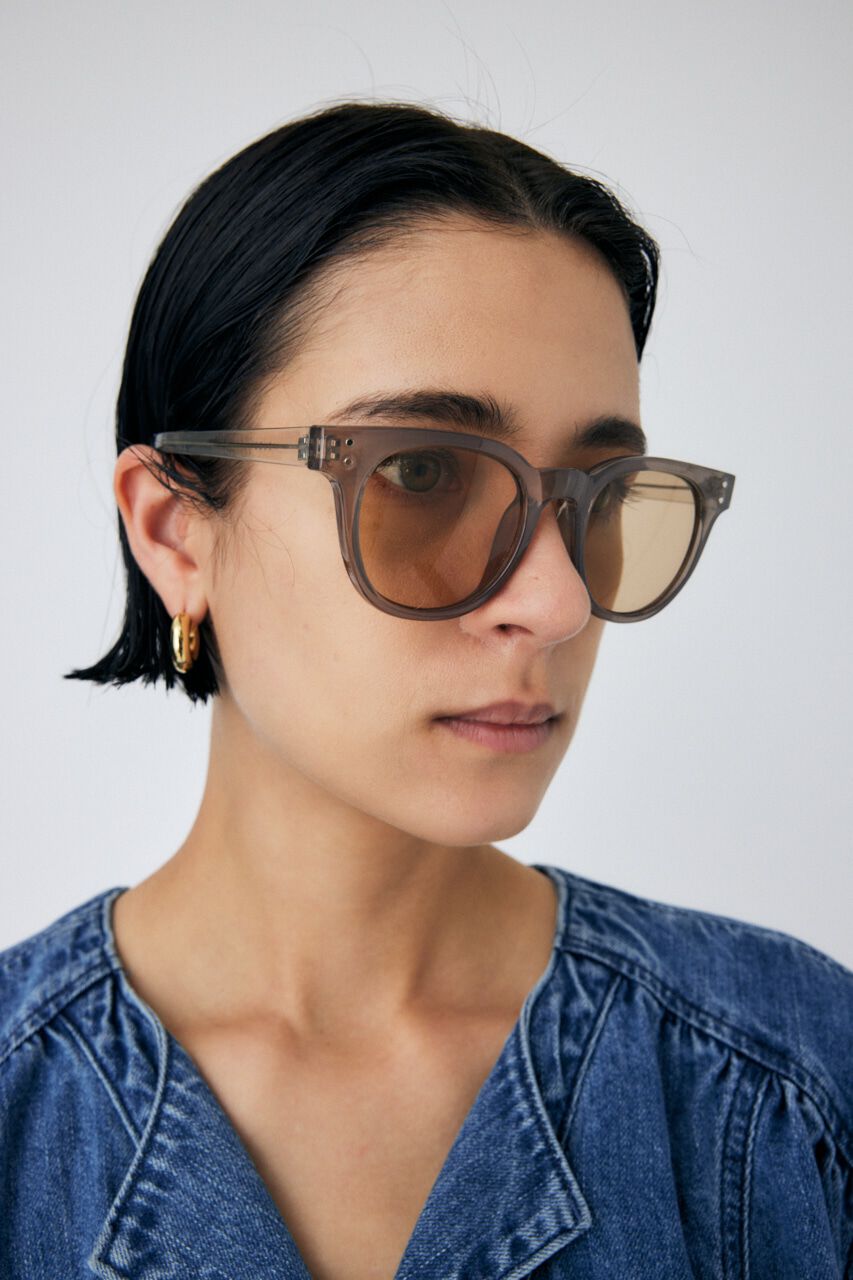 MOUSSY「CLEAR FLAME アイウェア」|メガネ|L/BLK1