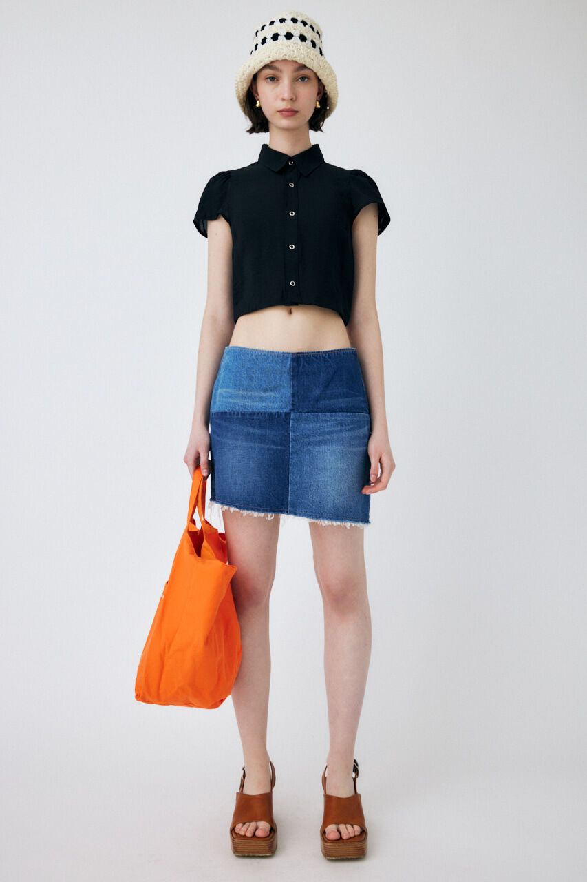 MOUSSY「SHEER SHORT SLEEVE シャツ」|シャツ・ブラウス|
