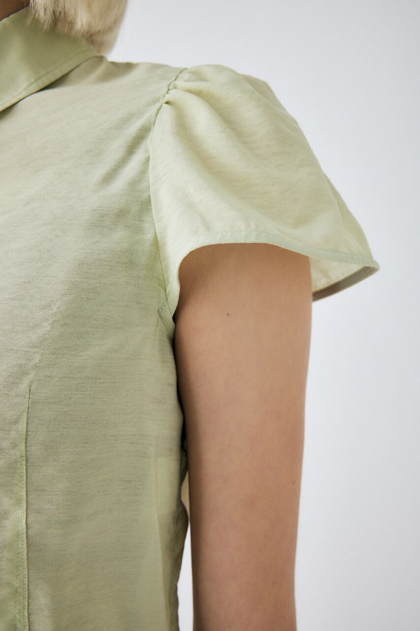 MOUSSY「SHEER SHORT SLEEVE シャツ」|シャツ・ブラウス|