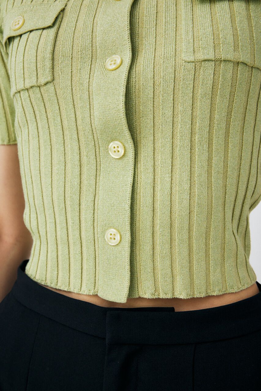 MOUSSY「FRONT BUTTON KNIT トップス」|ニット・セーター|