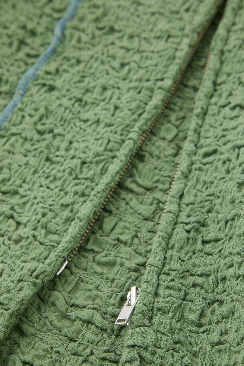 MOUSSY「BICOLOR LINE ZIP ブラウス」|Tシャツ・カットソー|