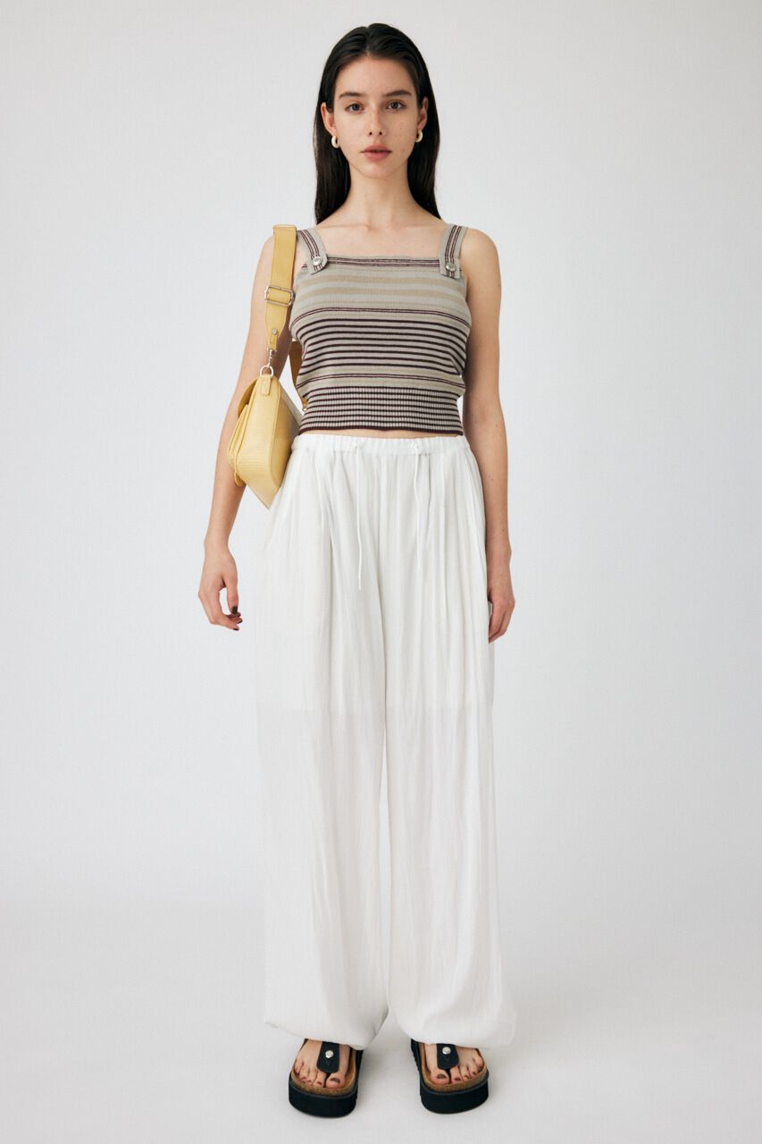 MOUSSY「DRAWSTRING WRINKLE パンツ」|その他|WHT