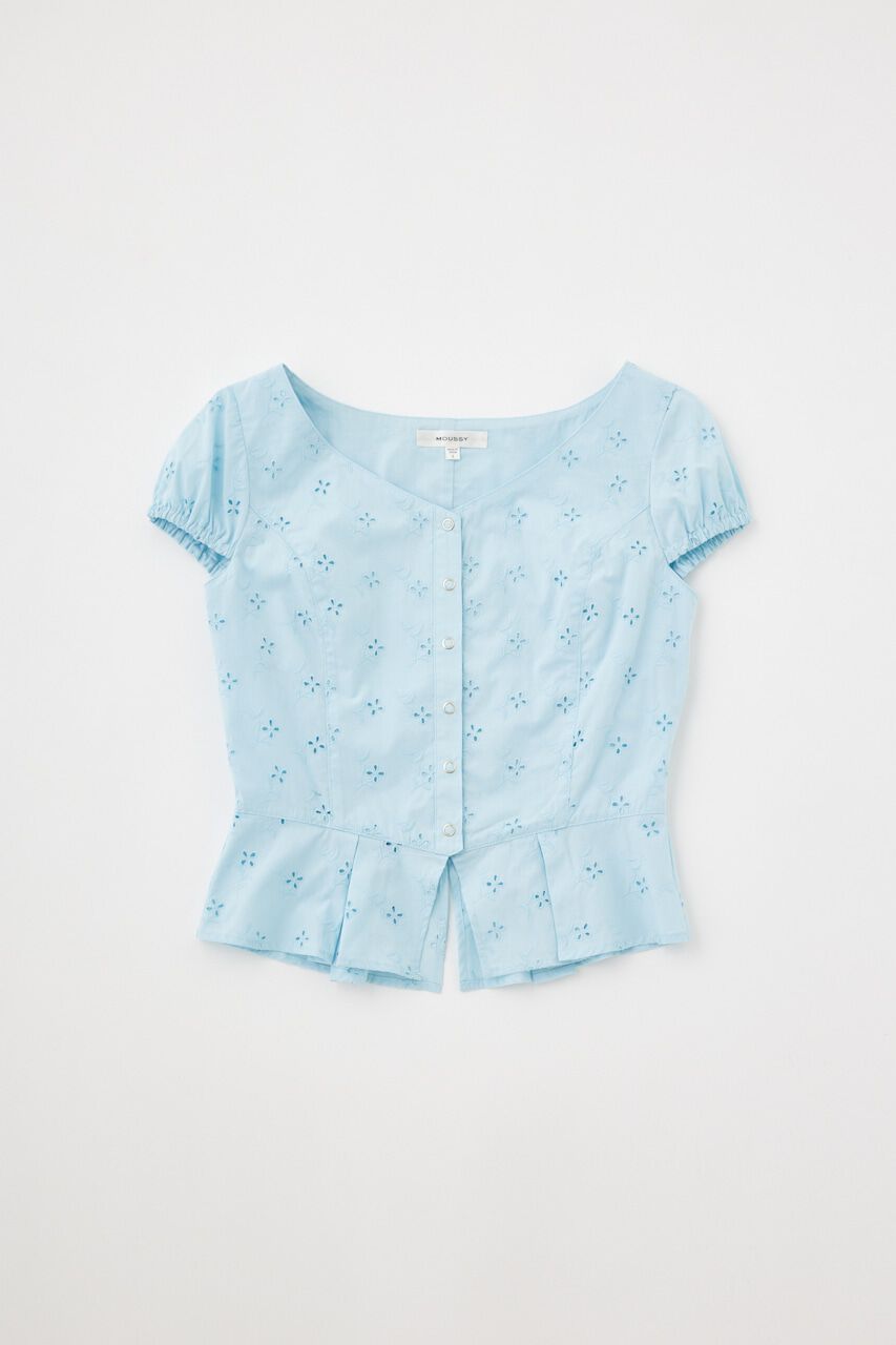 MOUSSY「EYELET CORSET ブラウス」|シャツ・ブラウス|
