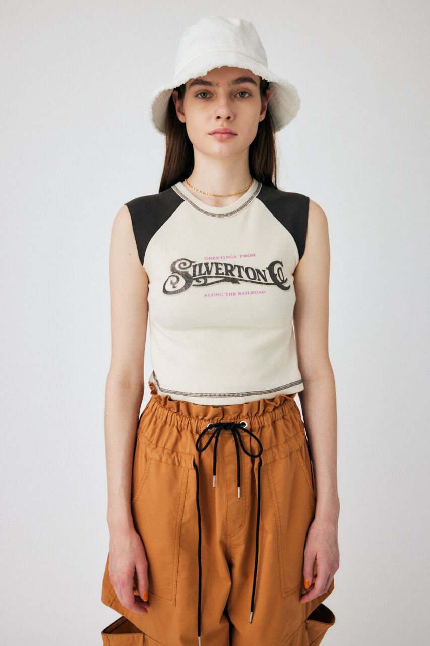 MOUSSY「TINY RAGLAN NS Tシャツ」|タンクトップ|