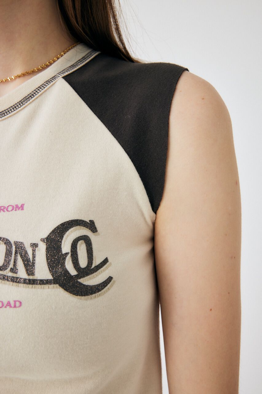 MOUSSY「TINY RAGLAN NS Tシャツ」|タンクトップ|