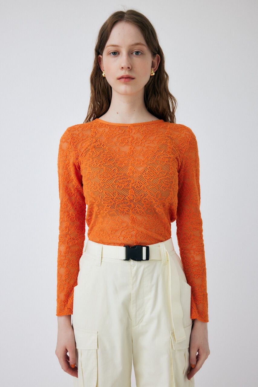 MOUSSY「BACK OPEN LACE トップス」|Tシャツ・カットソー|