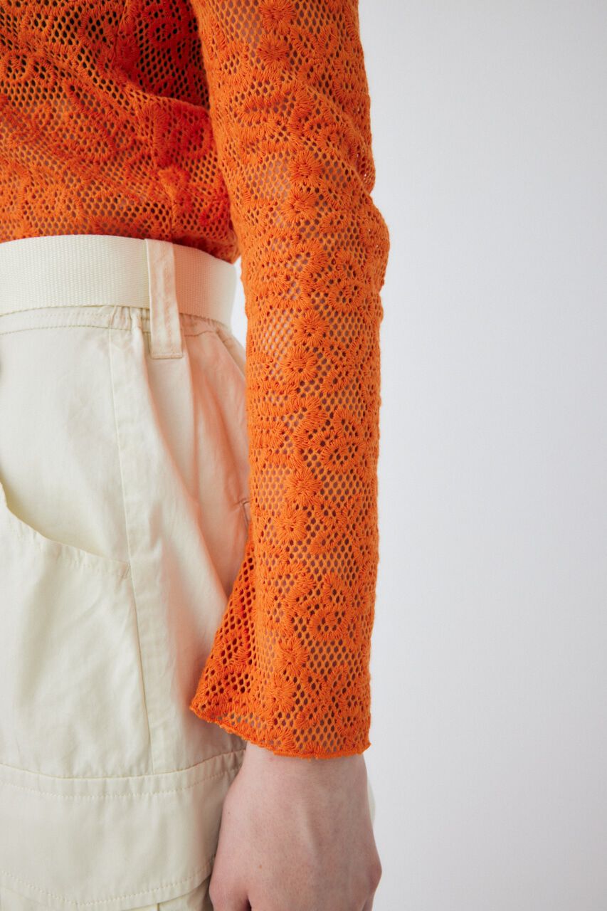 MOUSSY「BACK OPEN LACE トップス」|Tシャツ・カットソー|