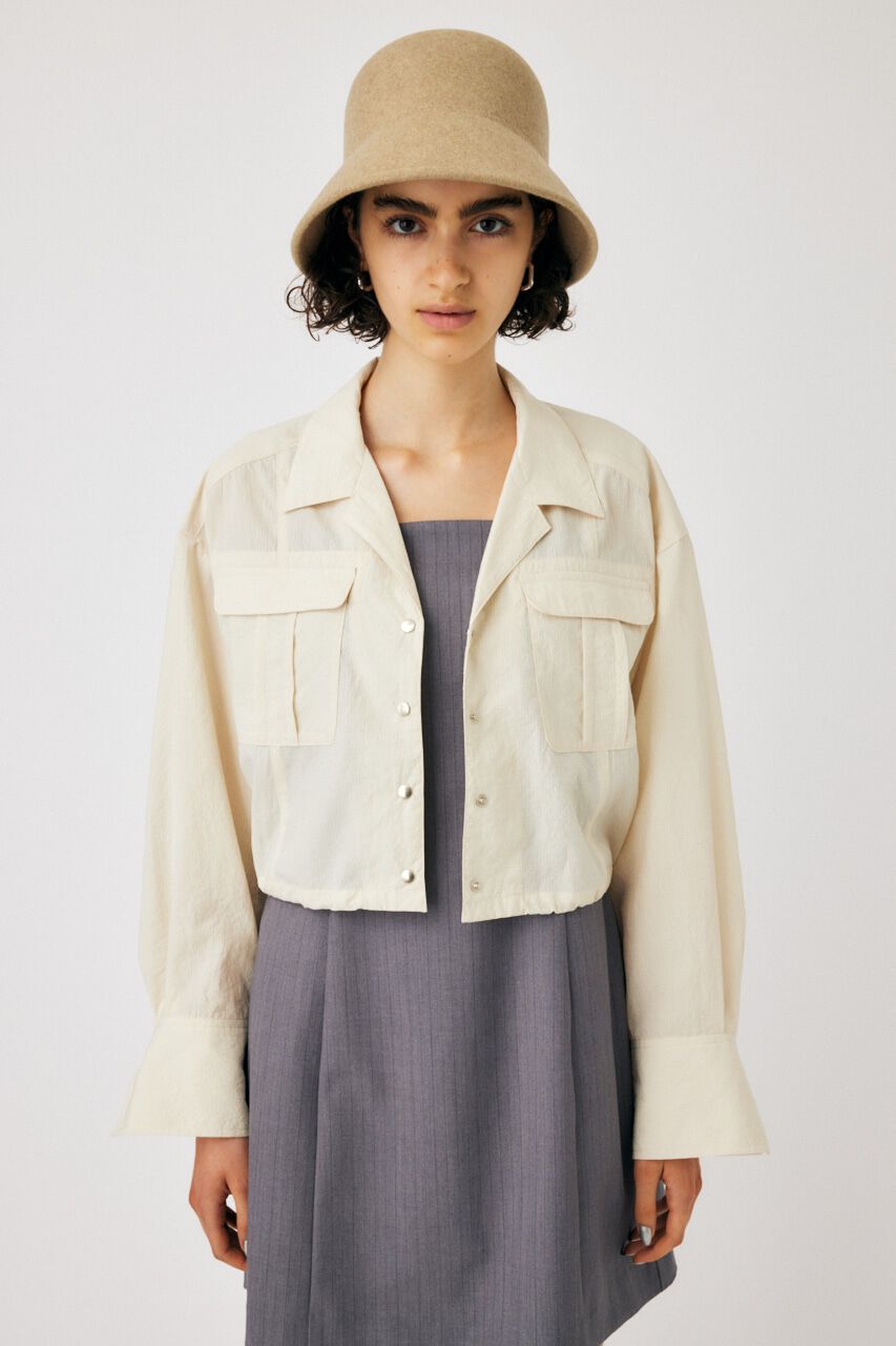 MOUSSY「RIPSTOP CROPPED シャツ」|シャツ・ブラウス|