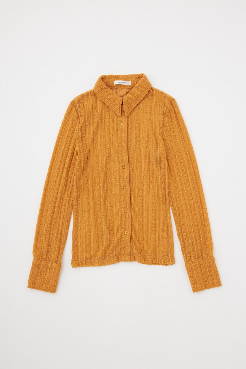 MOUSSY「SHEER LACE SHIRT ブラウス」|Tシャツ・カットソー|