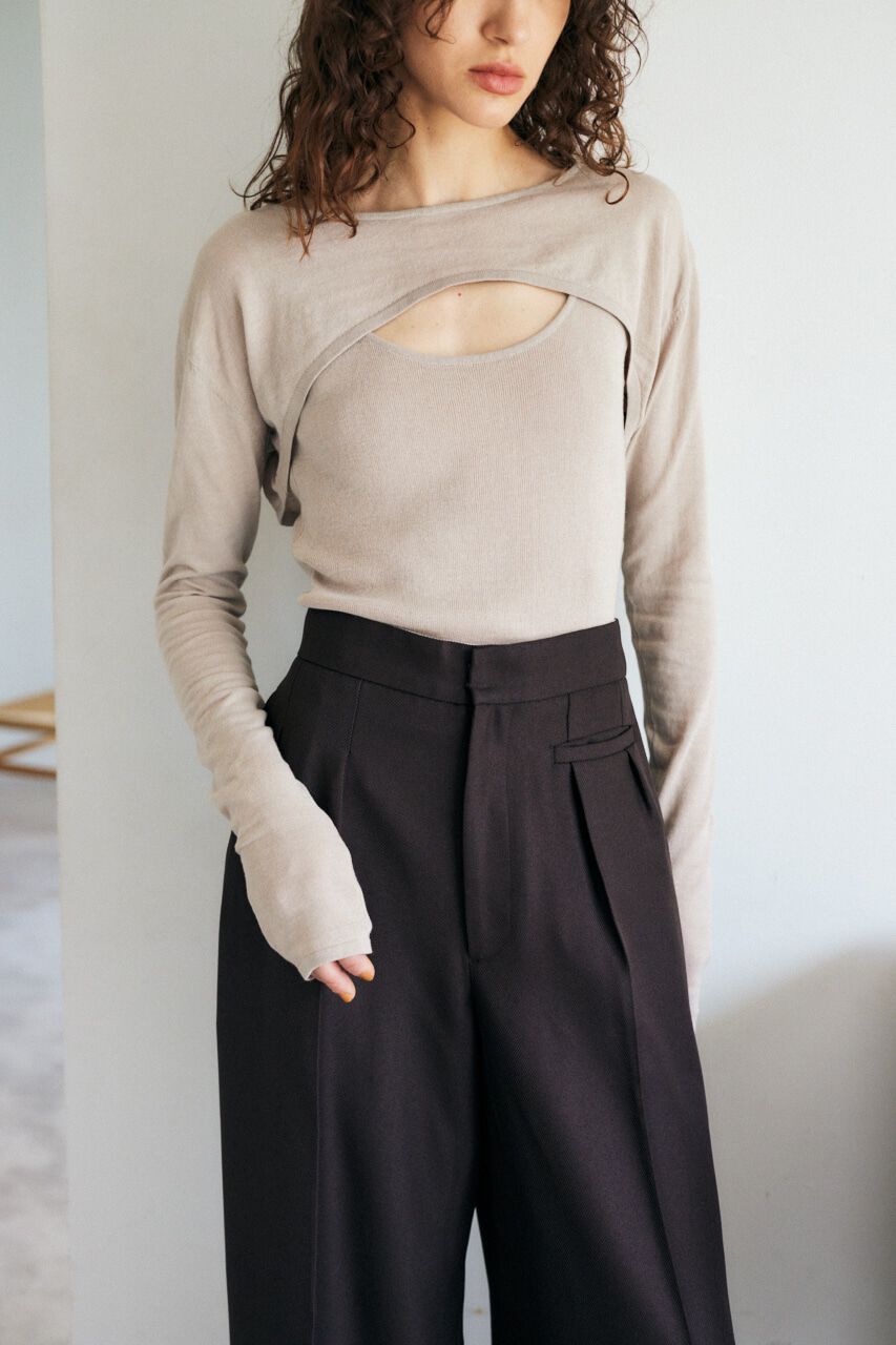 MOUSSY「CONNECTED ニット」|ニット・セーター|GRY