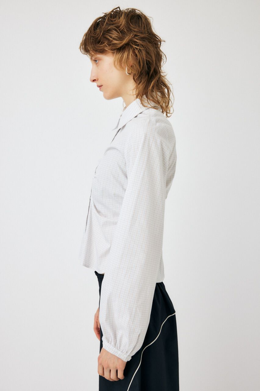 MOUSSY「RUCHED STRETCH シャツ」|シャツ・ブラウス|