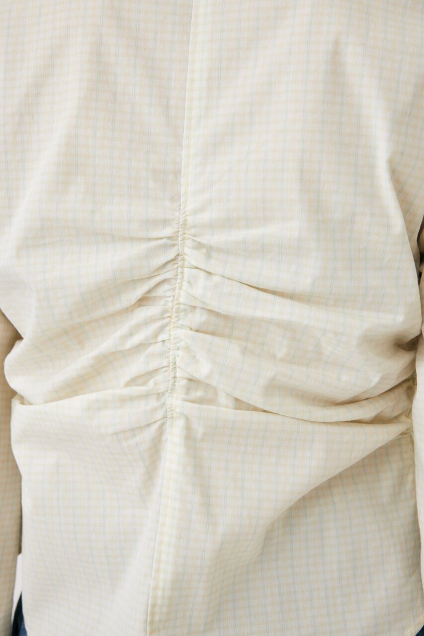 MOUSSY「RUCHED STRETCH シャツ」|シャツ・ブラウス|