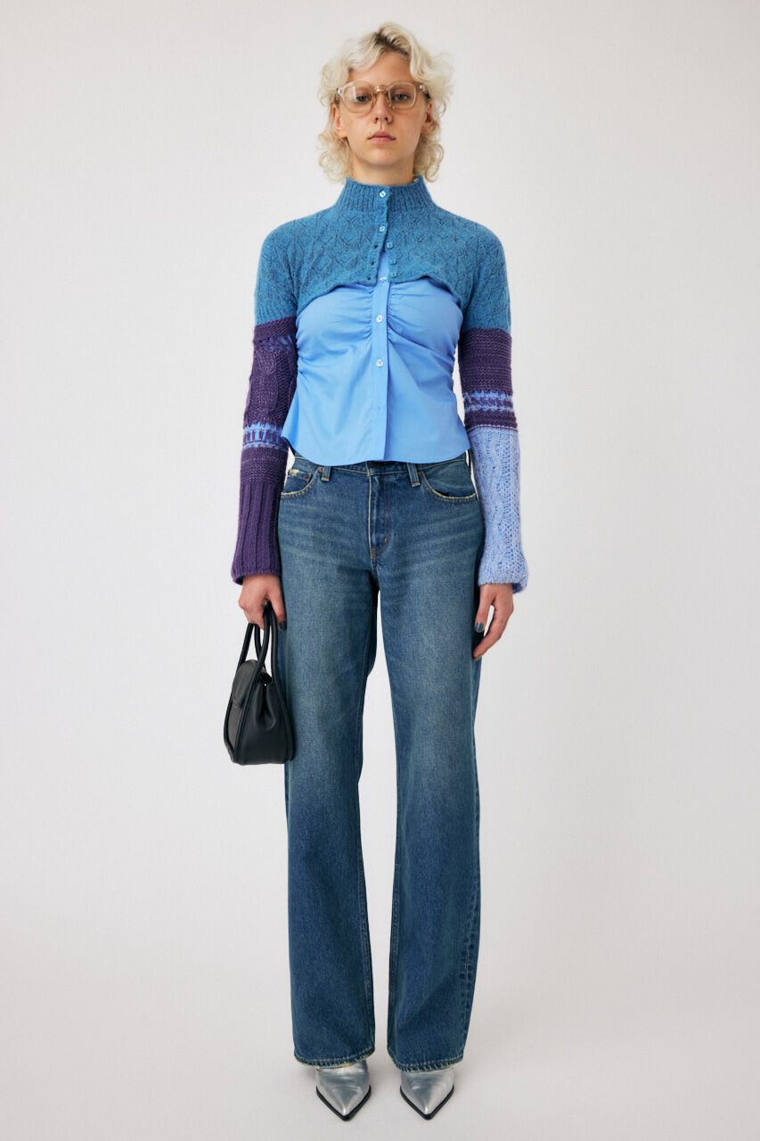 MOUSSY「RUCHED STRETCH シャツ」|シャツ・ブラウス|