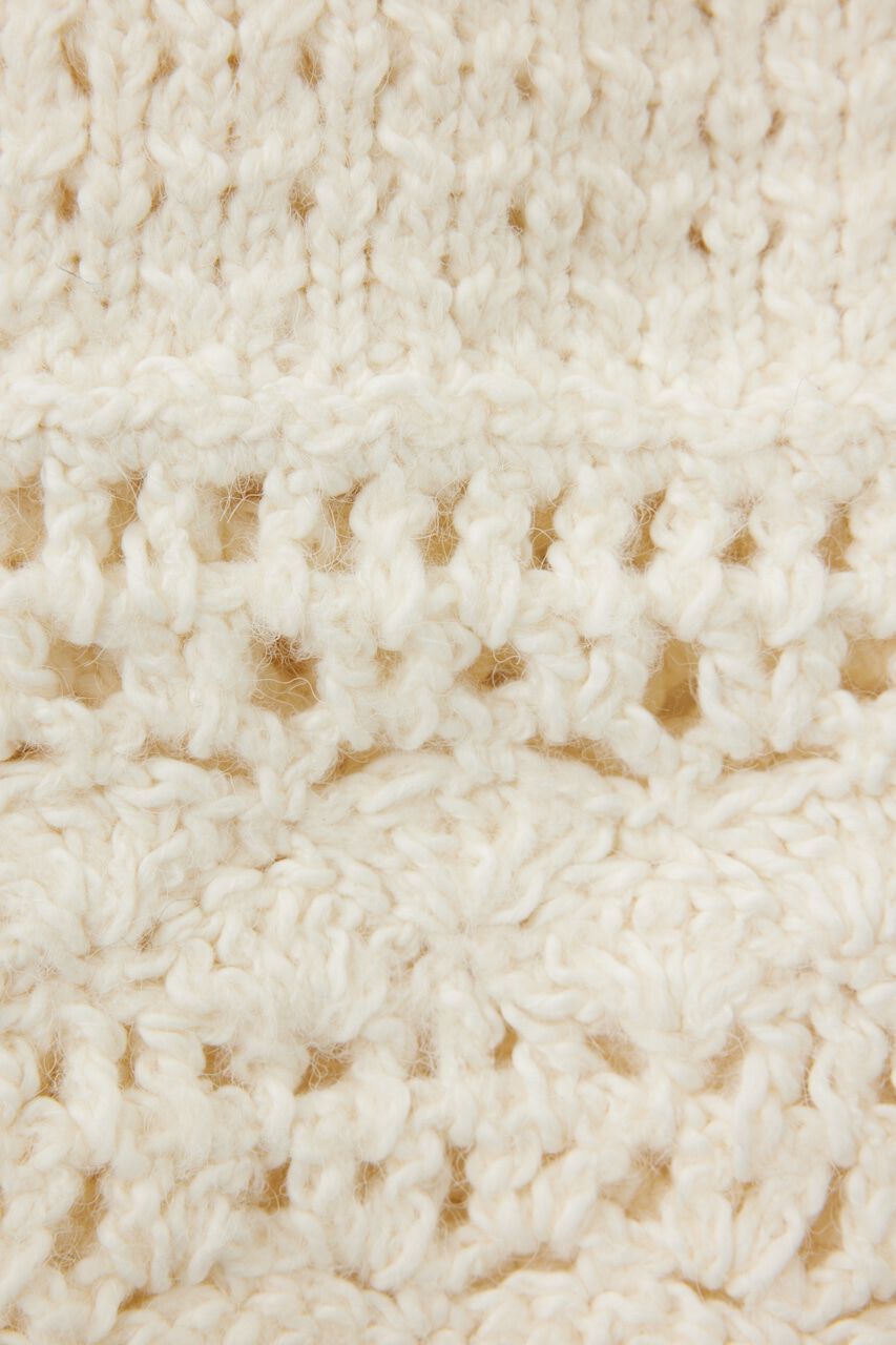 MOUSSY「CROCHET CROPPED KNIT カーディガン」|カーディガン|