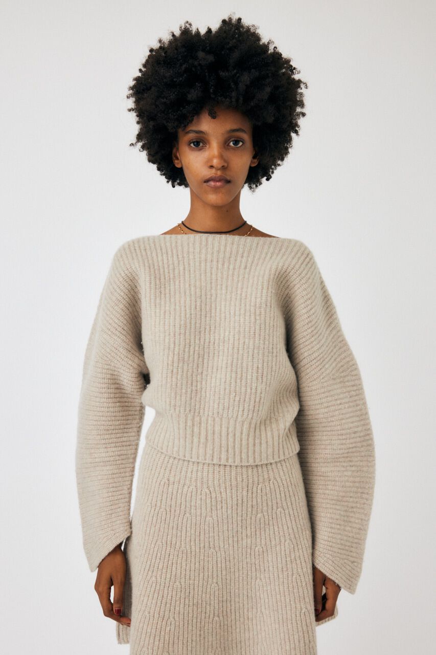 MOUSSY「WOOLBANANA SLEEVE WOOL ニット」|ニット・セーター|