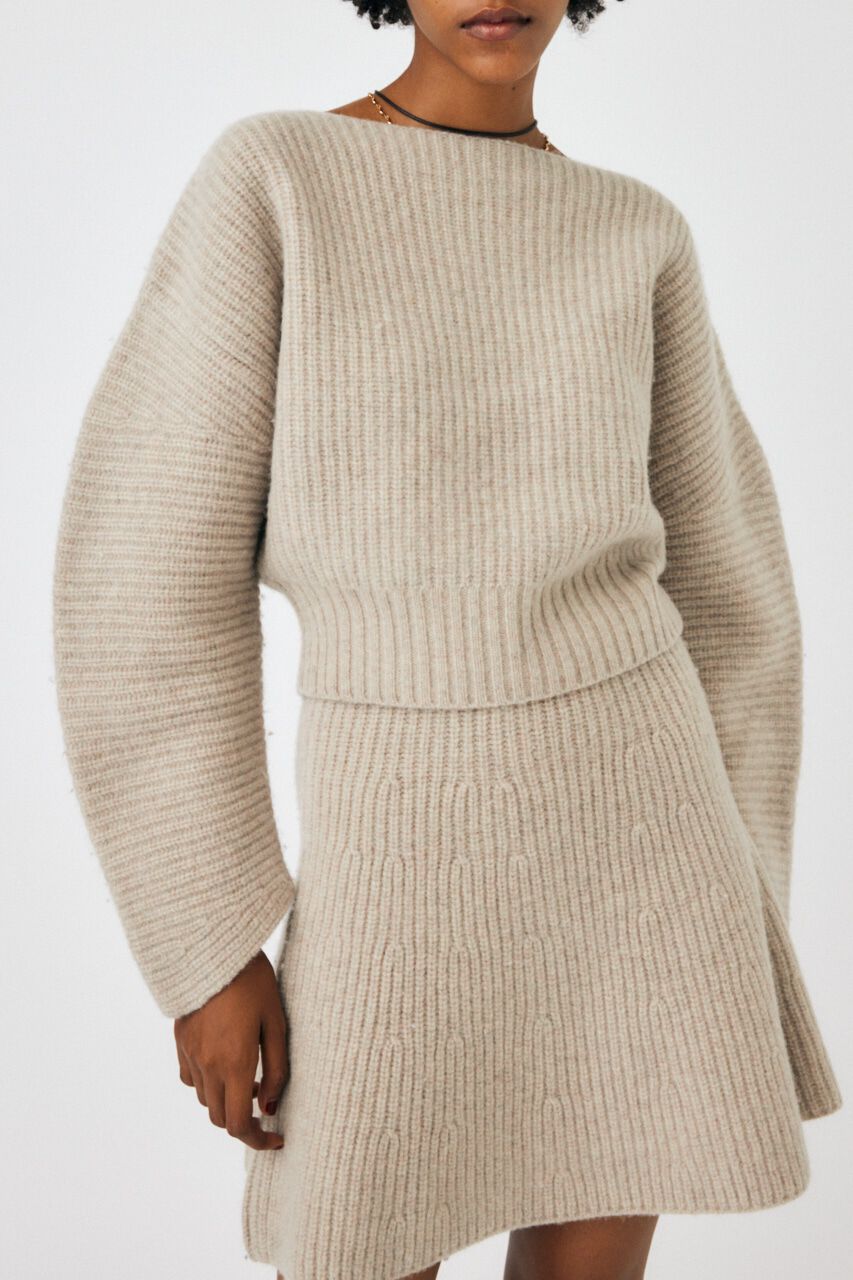 MOUSSY「WOOLBANANA SLEEVE WOOL ニット」|ニット・セーター|
