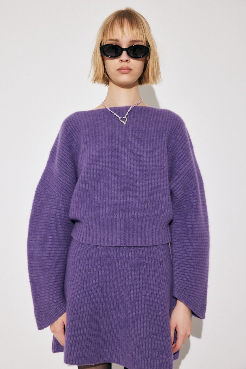 MOUSSY「WOOLBANANA SLEEVE WOOL ニット」|ニット・セーター|