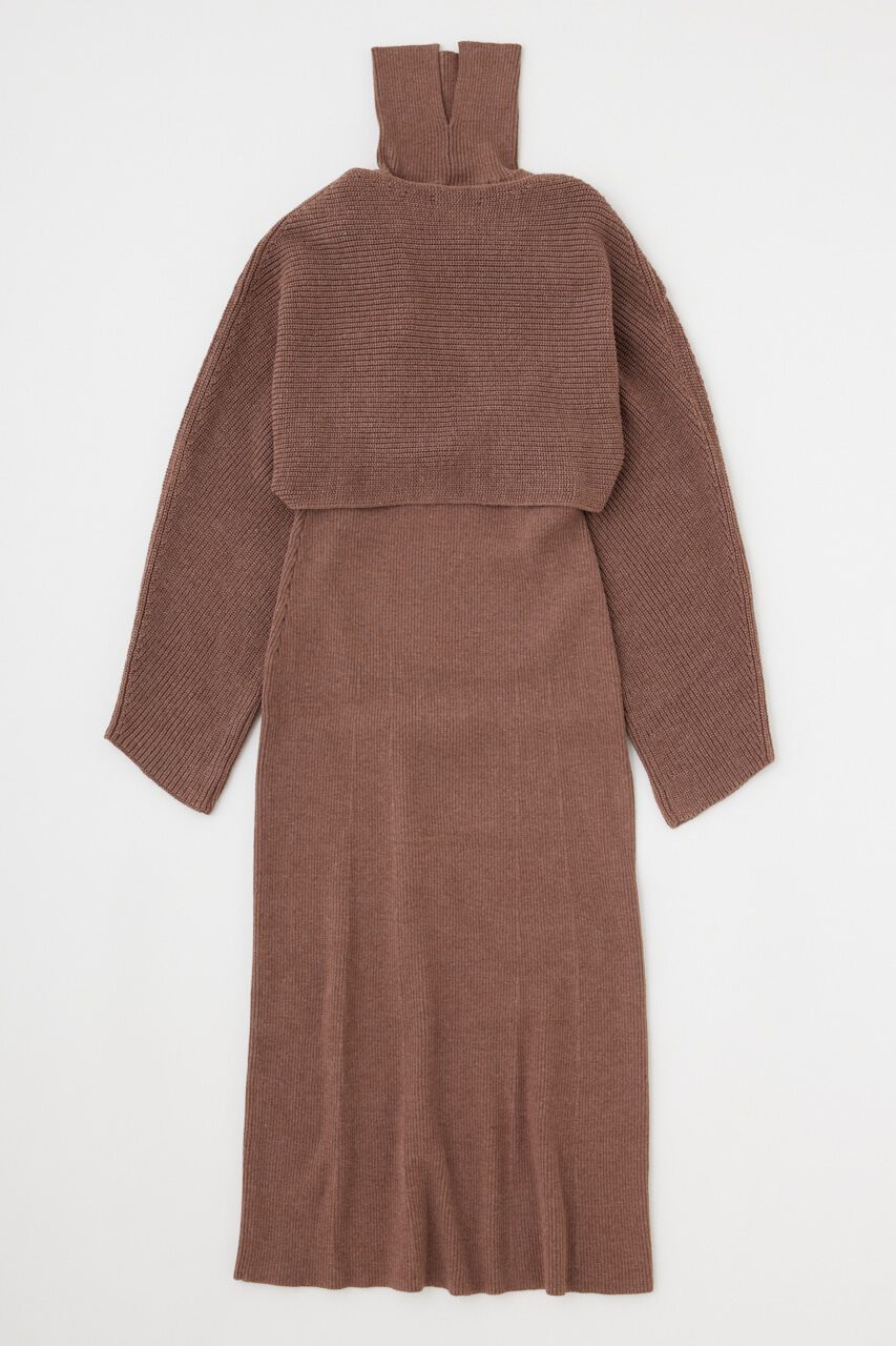MOUSSY「SWITCHING RIB KNIT ドレス」|ワンピース|