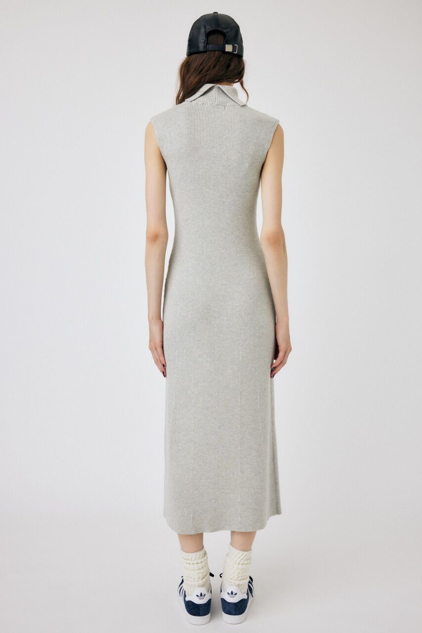 MOUSSY「SWITCHING RIB KNIT ドレス」|ワンピース|