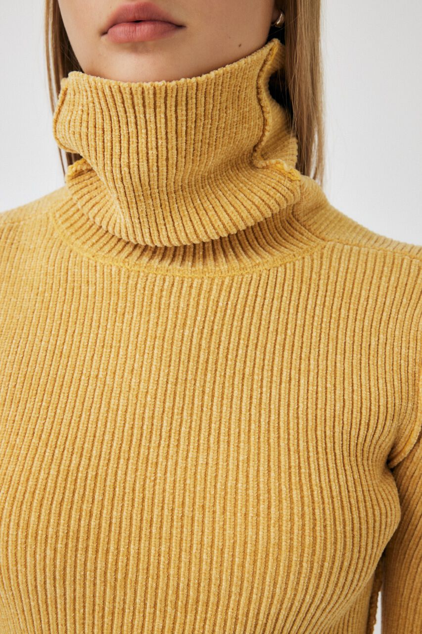 MOUSSY「HI NECK RIB ニット」|ニット・セーター|