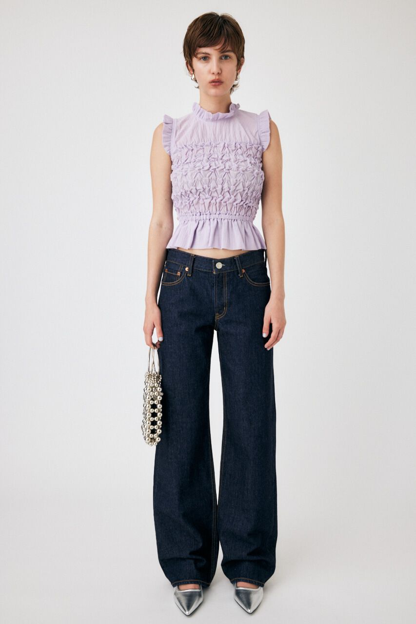 MOUSSY「WRINKLED FRILL ブラウス」|シャツ・ブラウス|