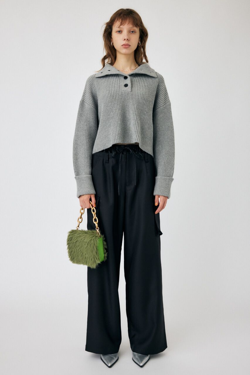 MOUSSY「W WAIST CARGO パンツ」|その他|BLK