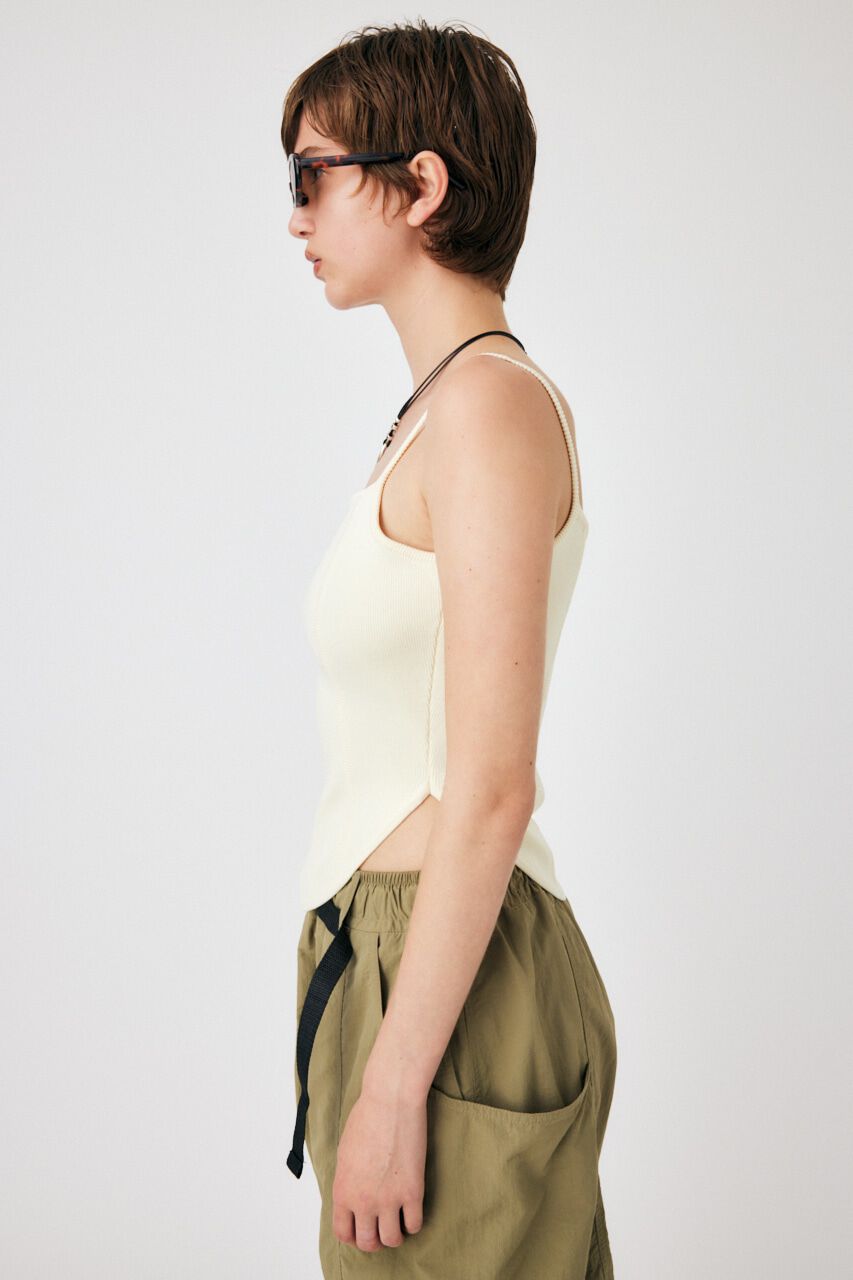 MOUSSY「CORSET KNIT キャミソール」|キャミソール|