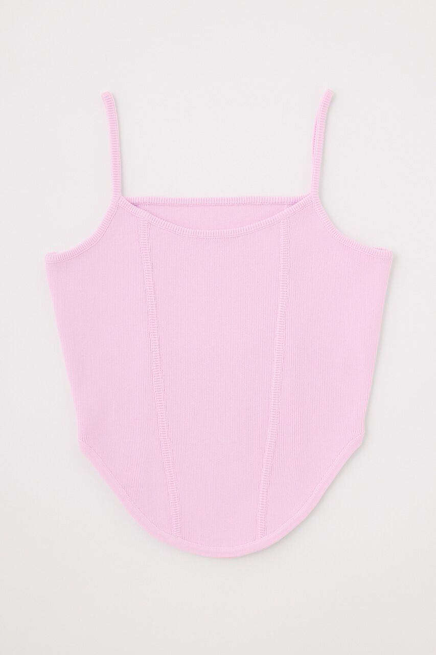 MOUSSY「CORSET KNIT キャミソール」|キャミソール|L/PUR1