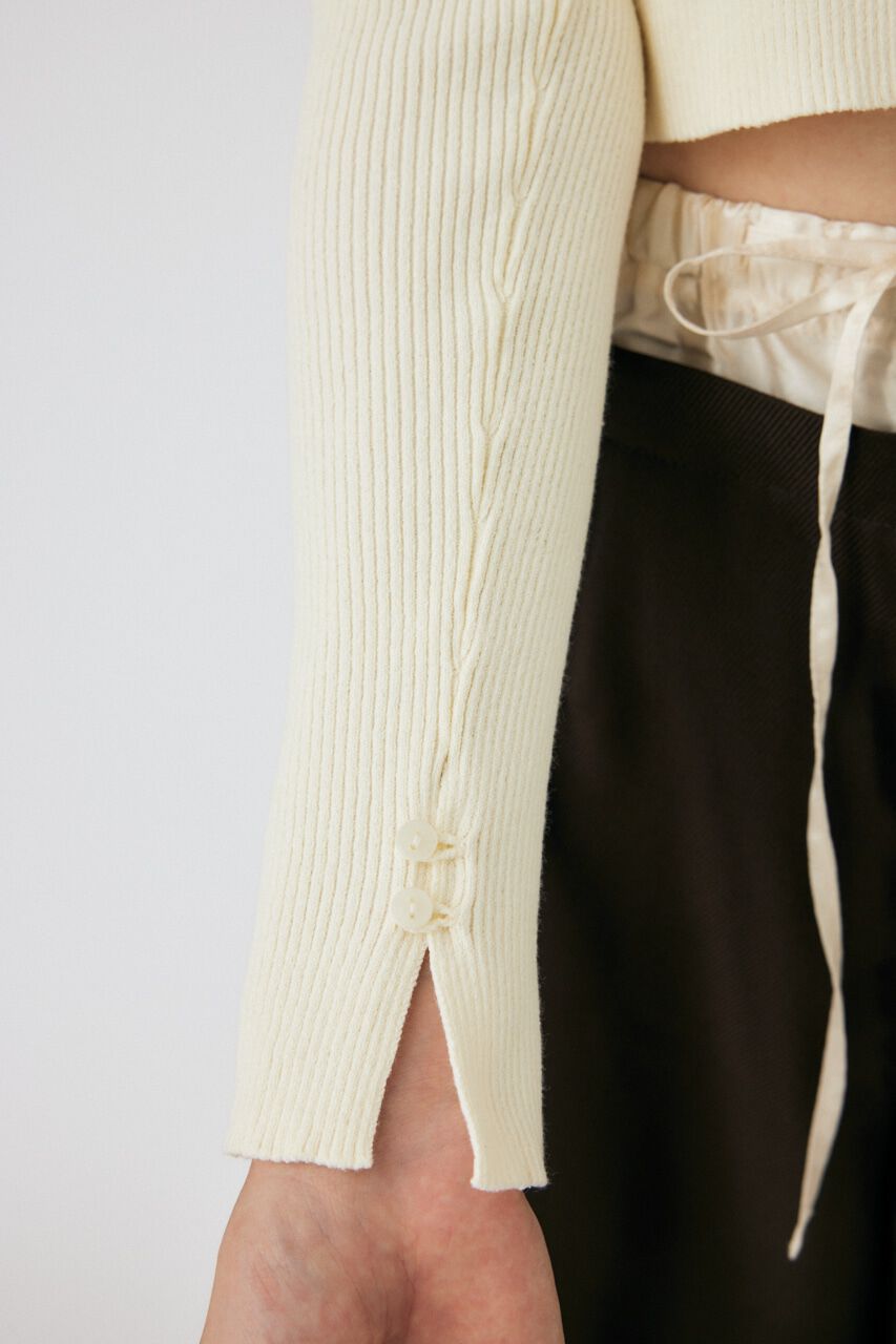 MOUSSY「LOOP BUTTON KNIT カーディガン」|カーディガン|