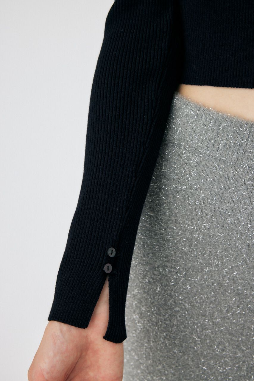 MOUSSY「LOOP BUTTON KNIT カーディガン」|カーディガン|