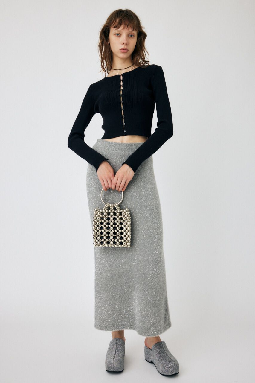 MOUSSY「LOOP BUTTON KNIT カーディガン」|カーディガン|