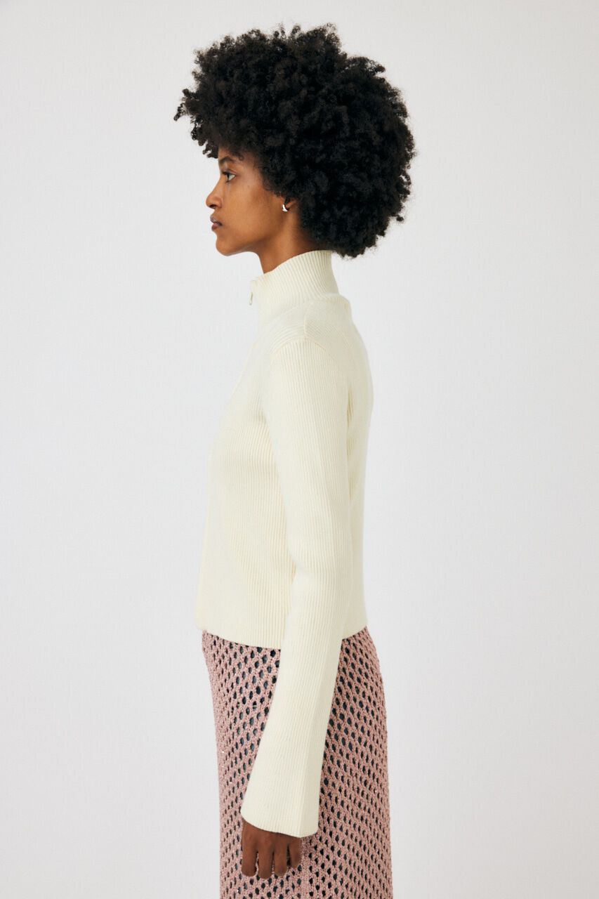 MOUSSY「W ZIP KNIT トップス」|ニット・セーター|
