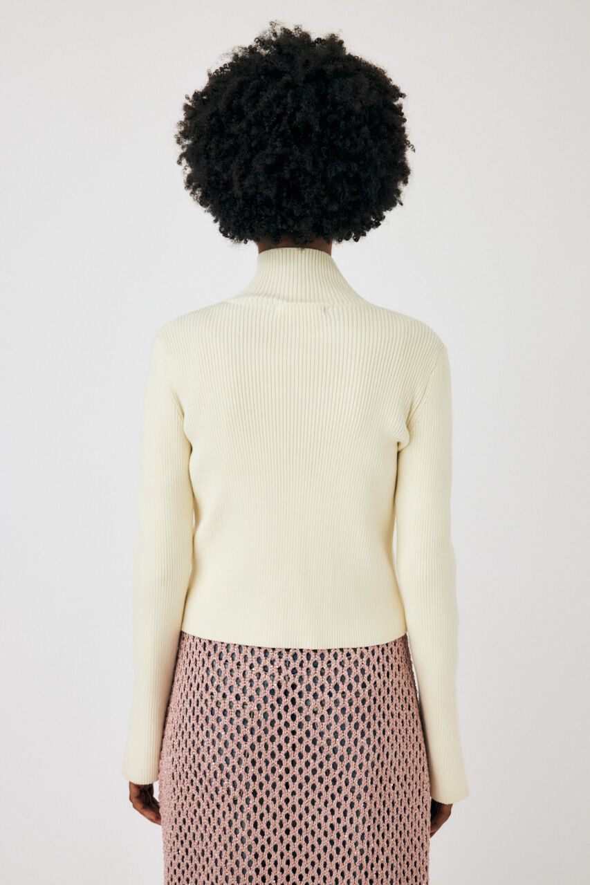 MOUSSY「W ZIP KNIT トップス」|ニット・セーター|