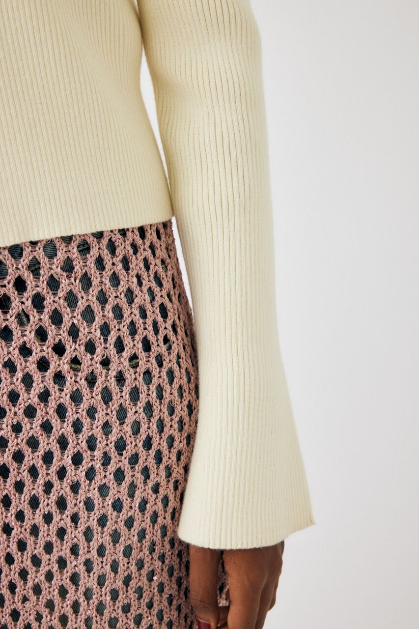 MOUSSY「W ZIP KNIT トップス」|ニット・セーター|