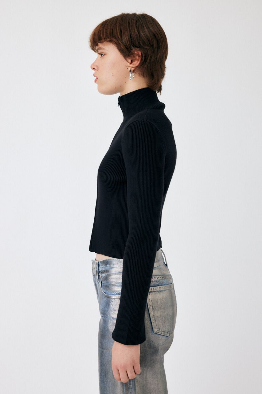 MOUSSY「W ZIP KNIT トップス」|ニット・セーター|